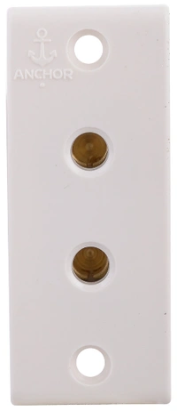 ANCHOR PW 2 PIN SOCKET 38331 - 6A, WHITE, NA